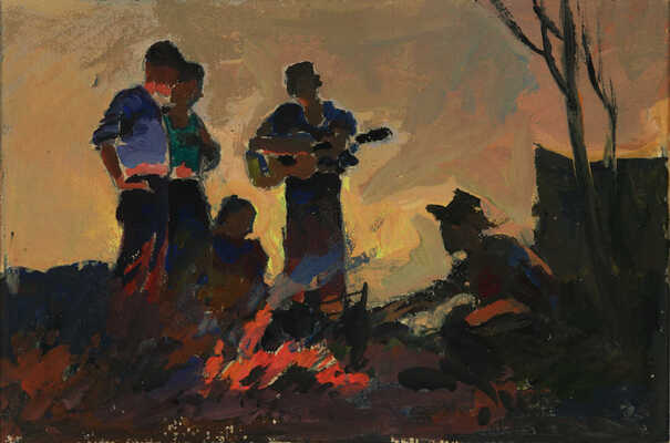 Решин Евсей Исаакович. У костра